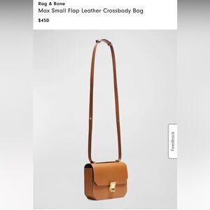 Rag & Bone Max Small Flap Leather Crossbody Bag NWOT